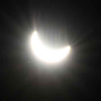 Enlarged view: Image of solar eclipse